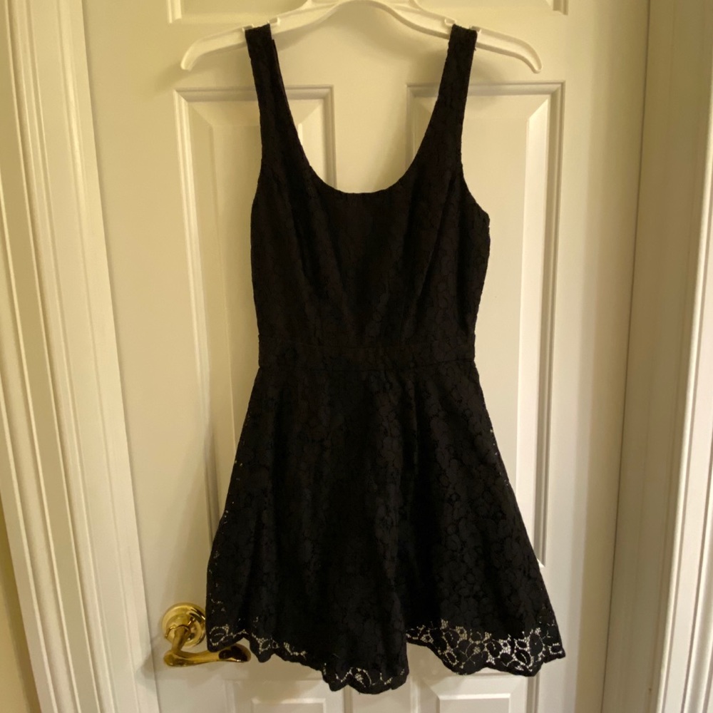 Lace black dress